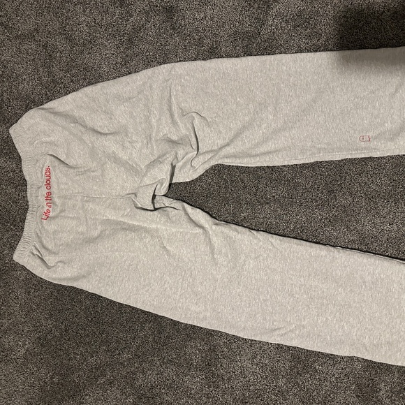 Lonely Ghost Sweat Set Text Me When You Land Grey and Red Size Large - Picture 6 of 7